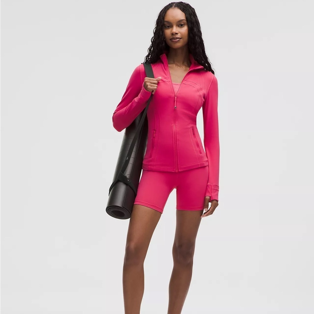 Lululemon Hot Pink Bike Shorts High-Waisted - Picture 5 of 8